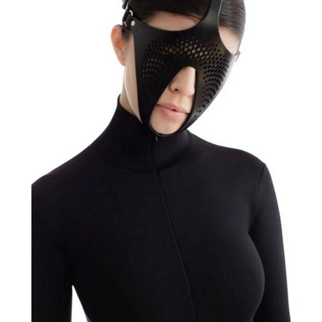 Ex Machina Genuine Leather Mask Black - Naughty by Nature Adult Store