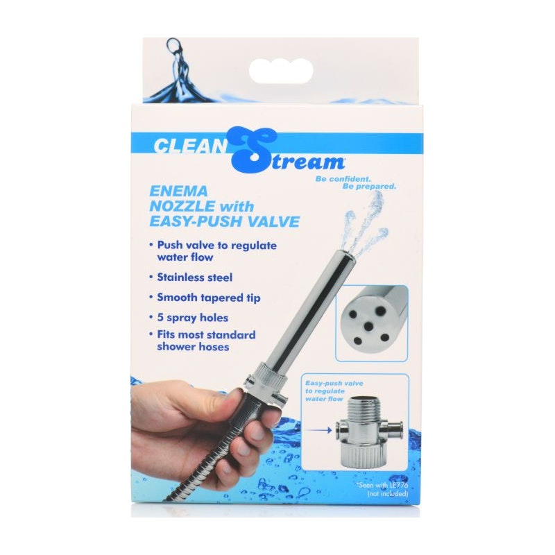 Enema Nozzle With Push Valve - Naughty by Nature Adult Store
