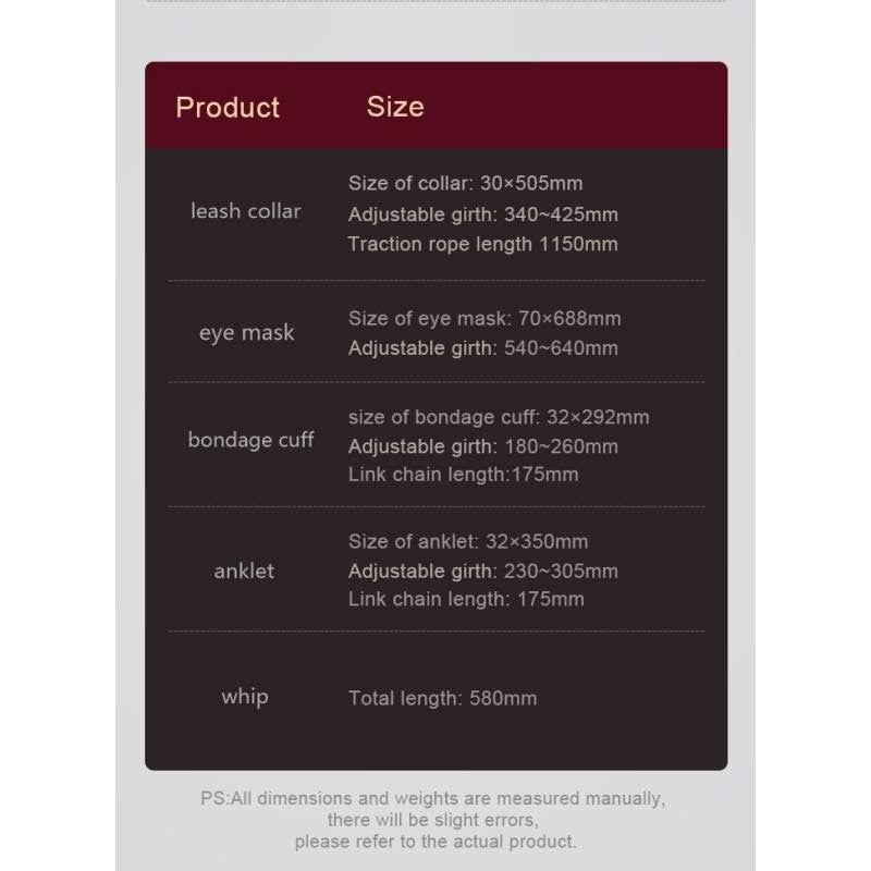 8 Pc Deluxe Bondage Play Kit Burgundy Gold - Naughty by Nature Adult Store