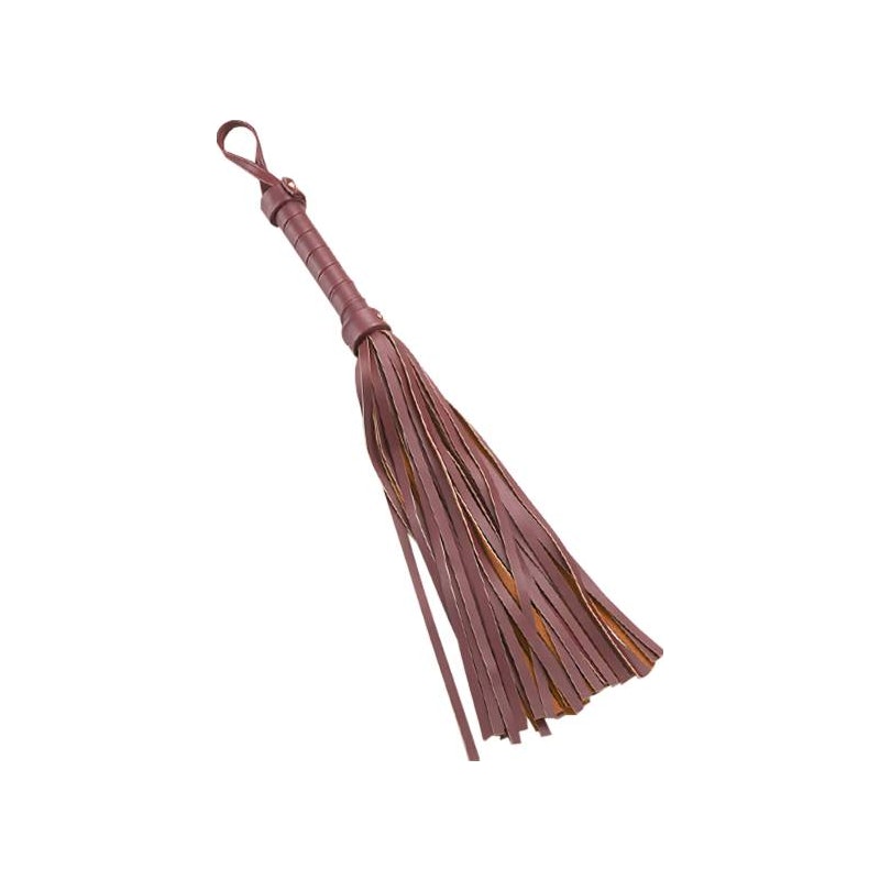 8 Pc Deluxe Bondage Play Kit Burgundy Gold - Naughty by Nature Adult Store