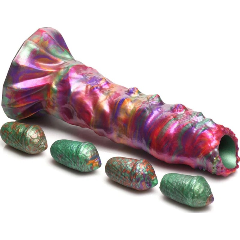 Larva Silicone Ovipositor Dildo w/ Eggs - Naughty by Nature Adult Store