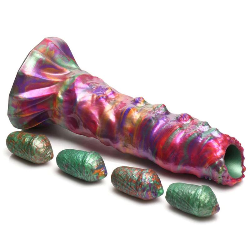 Larva Silicone Ovipositor Dildo w/ Eggs