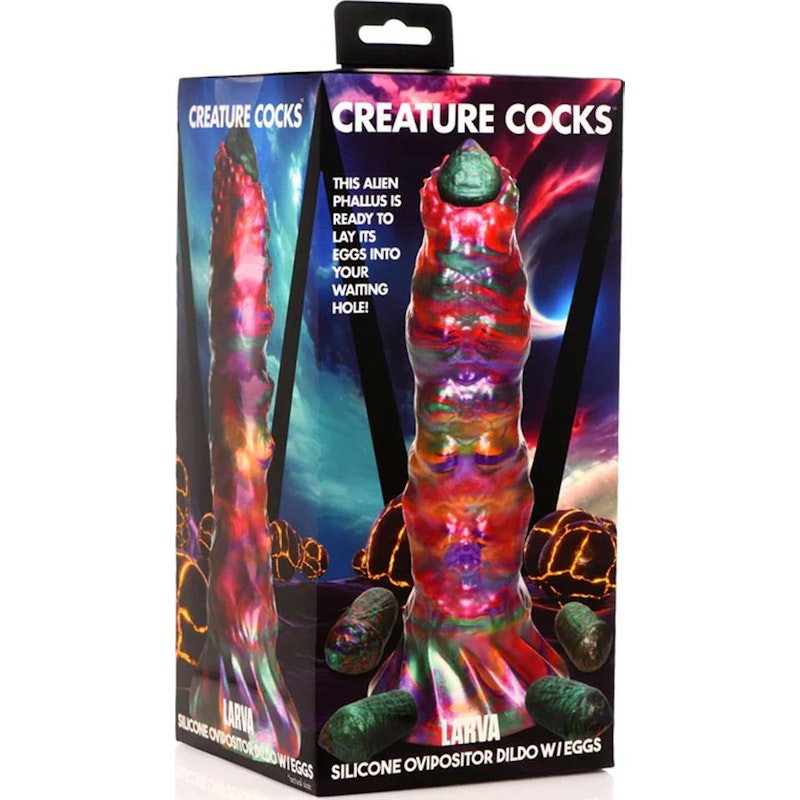 Larva Silicone Ovipositor Dildo w/ Eggs - Naughty by Nature Adult Store