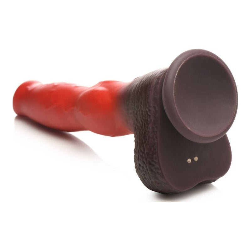 Ramming Hound Thrusting & Vibrating Silicone Dildo