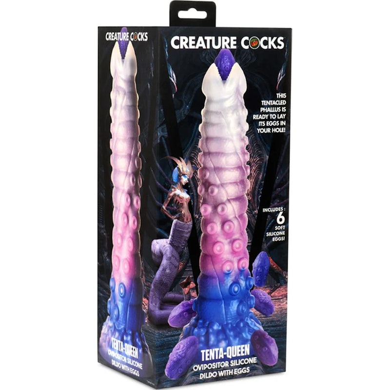 Tenta-Queen Ovipositor Silicone Dildo with Eggs - Naughty by Nature Adult Store