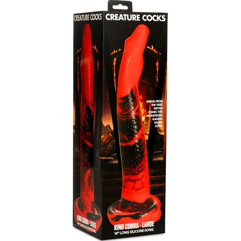 Creature Cocks Large King Cobra 14 in Long Silicone Dong - Naughty by Nature Adult Store