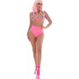 Rainbow Shrug Bikini Top Hot Pants Net Set incl Pasties - Naughty by Nature Adult Store