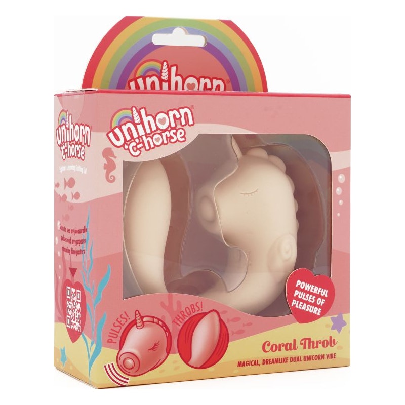 Unihorn Massager C Horse Coral Throb - Naughty by Nature Adult Store