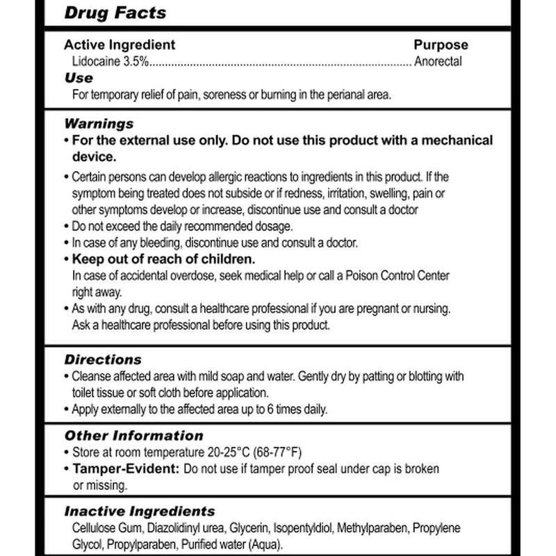 Numb Desensitizing Water Based Lubricant with Lidocaine