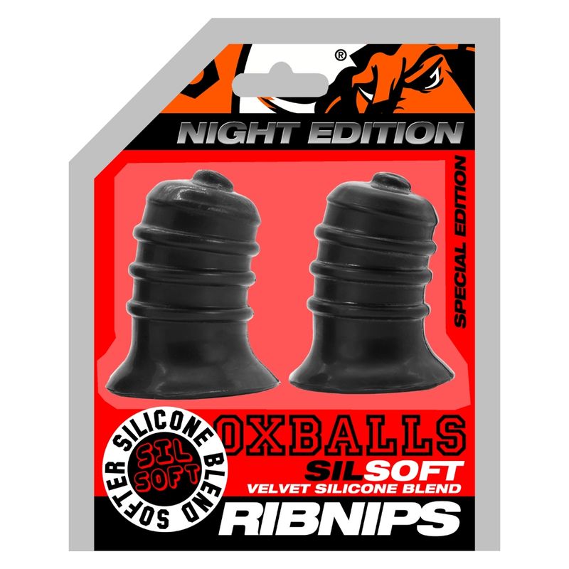Ribnibs Curved Springy-Ribbed Nip Suckers Night - Naughty by Nature Adult Store
