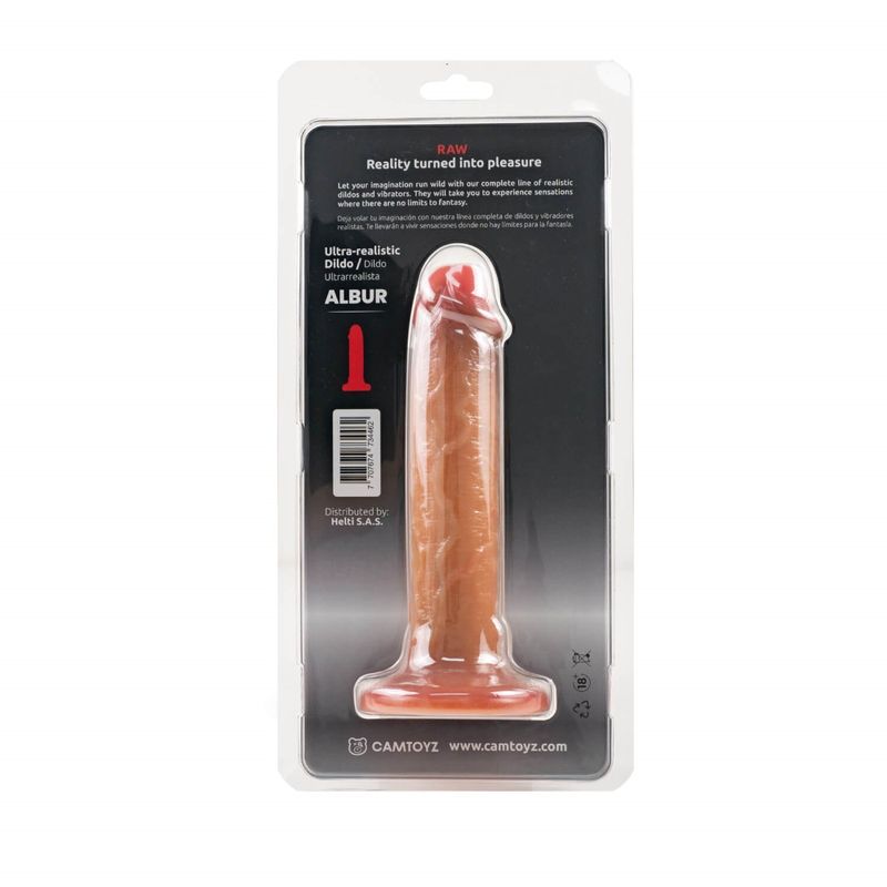 Ultra Realistic 20cm Silicone Dildo Albur - Naughty by Nature Adult Store