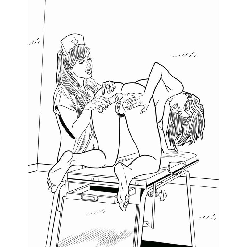 XXX Nurses Colouring Book - Naughty by Nature Adult Store