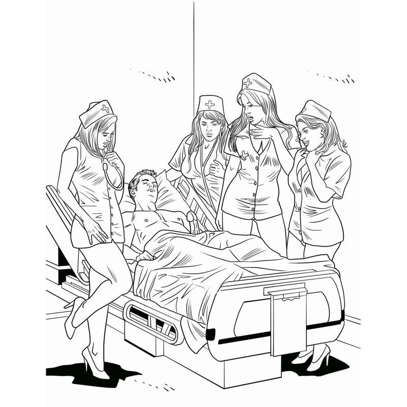 XXX Nurses Colouring Book - Naughty by Nature Adult Store