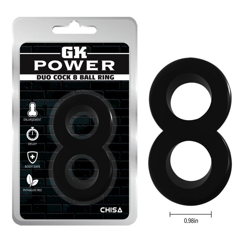 Duo Cock 8 Ball Ring - Enhance Pleasure - Adult Toys - Naughty by Nature Adult Store
