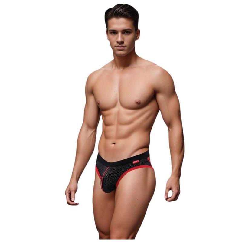 Envy Sport Mesh Men Jock Black - Lingerie - Naughty by Nature Adult Store