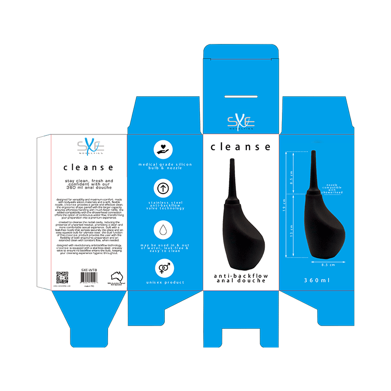 Silicone Ergonomic Anti-Backflow Douche 360ml