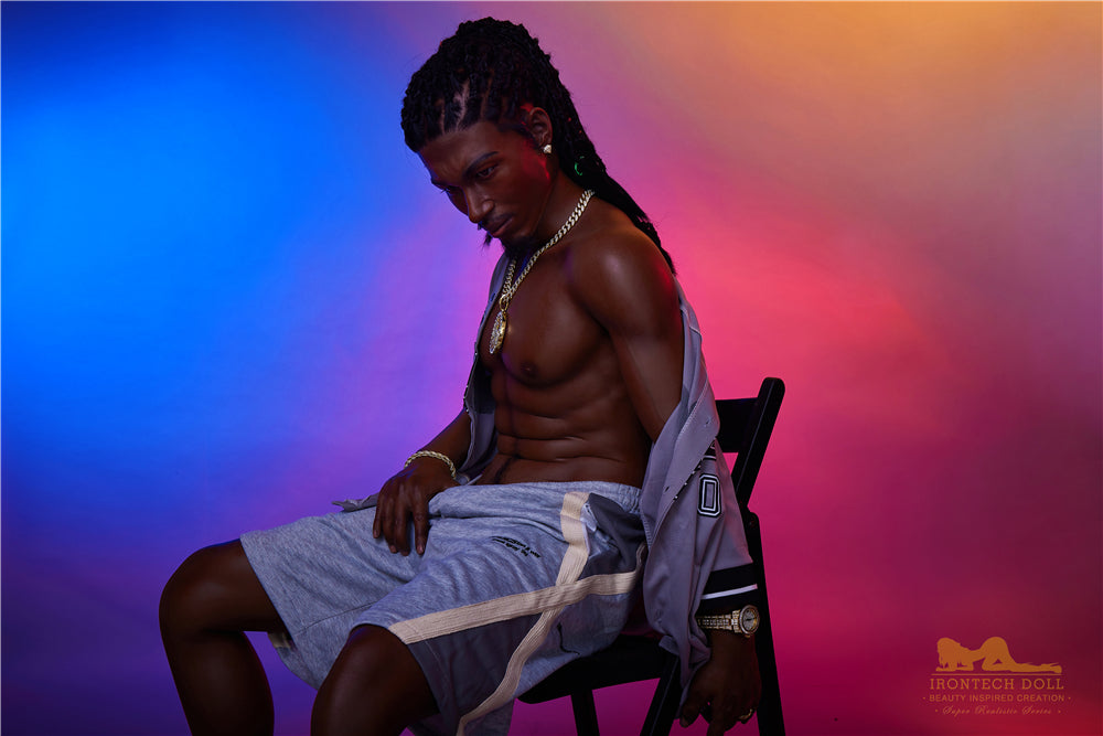 Irontech Silicone Black Sex Doll 170cm M7 Bill Realistic Full Body