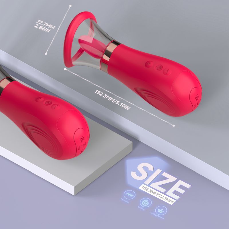 3 - in - 1 Sucking Licking Tickling Stimulator - Adult Toys