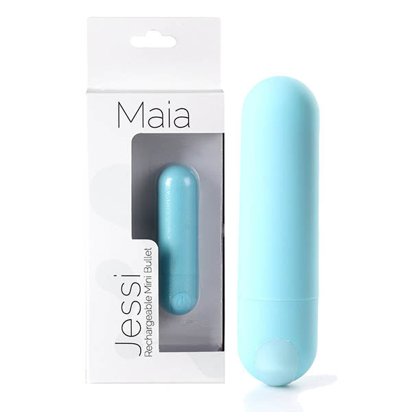 Maia Jessi - Teal Blue 7.6 cm USB Rechargeable Bullet - Naughty by Nature Adult Store