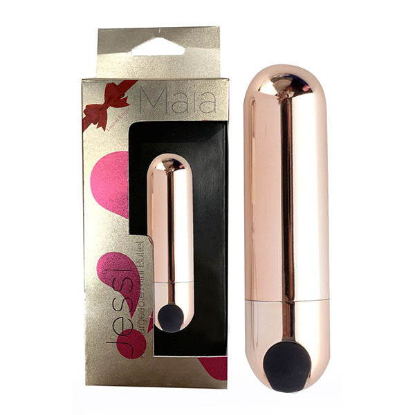 Maia Jessi - Rose Gold 7.6 cm USB Rechargeable Bullet - Naughty by Nature Adult Store