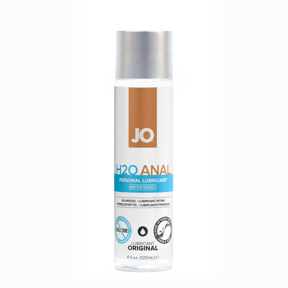 JO H2O Anal Lubricant Water Based 120 mL Bottle Premium Formula