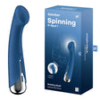 Satisfyer Spinning G-Spot 1 - Blue - Blue 16.5 cm USB Rechargeable Rotating Vibrator - Naughty by Nature Adult Store