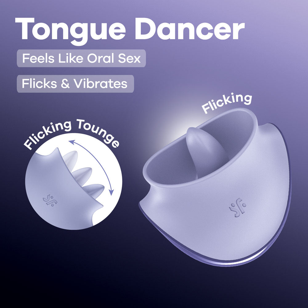 Satisfyer Tongue Dancer - Purple Flicking Stimulator