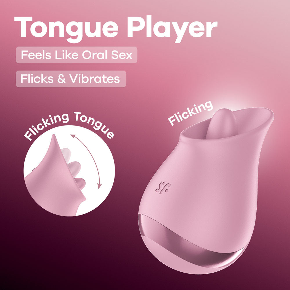 Satisfyer Tongue Player - Pink Flicking Stimulator