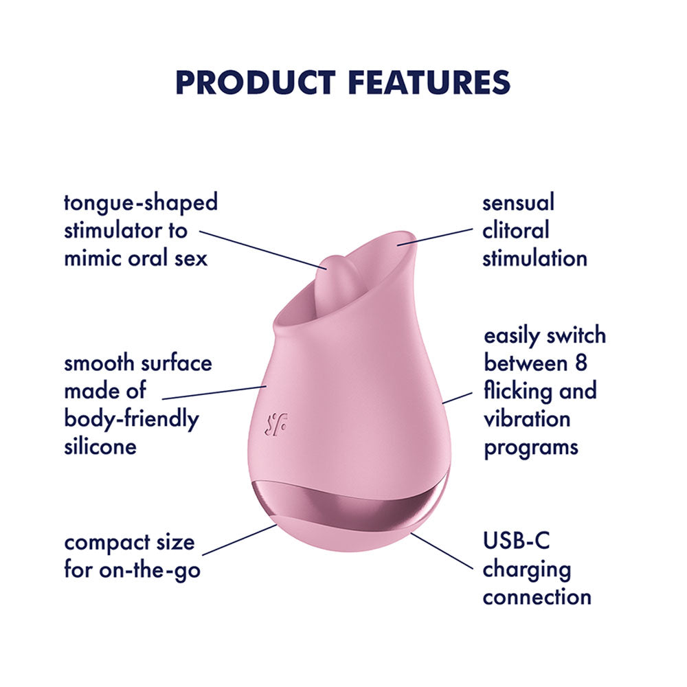 Satisfyer Tongue Player - Pink Flicking Stimulator