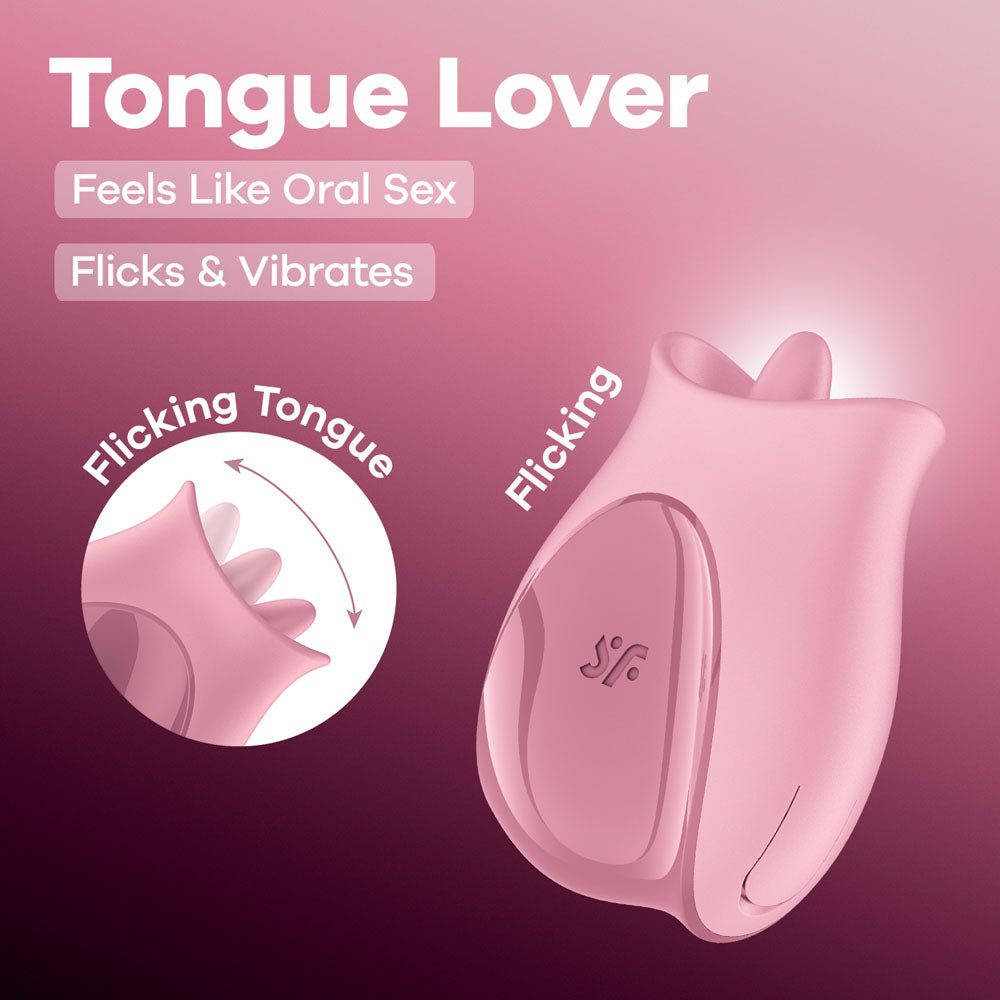 Satisfyer Tongue Lover - Pink Flicking Stimulator