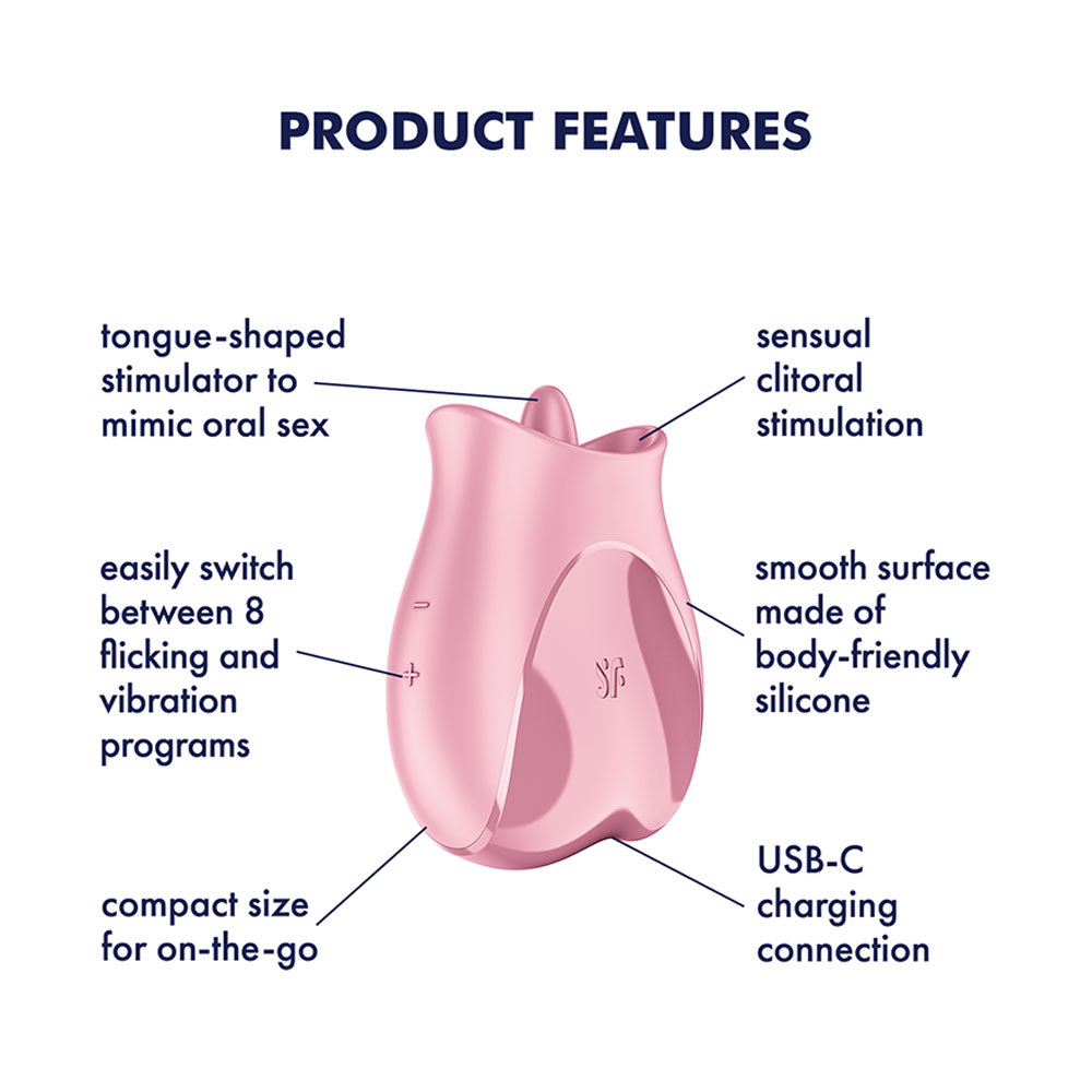 Satisfyer Tongue Lover - Pink Flicking Stimulator