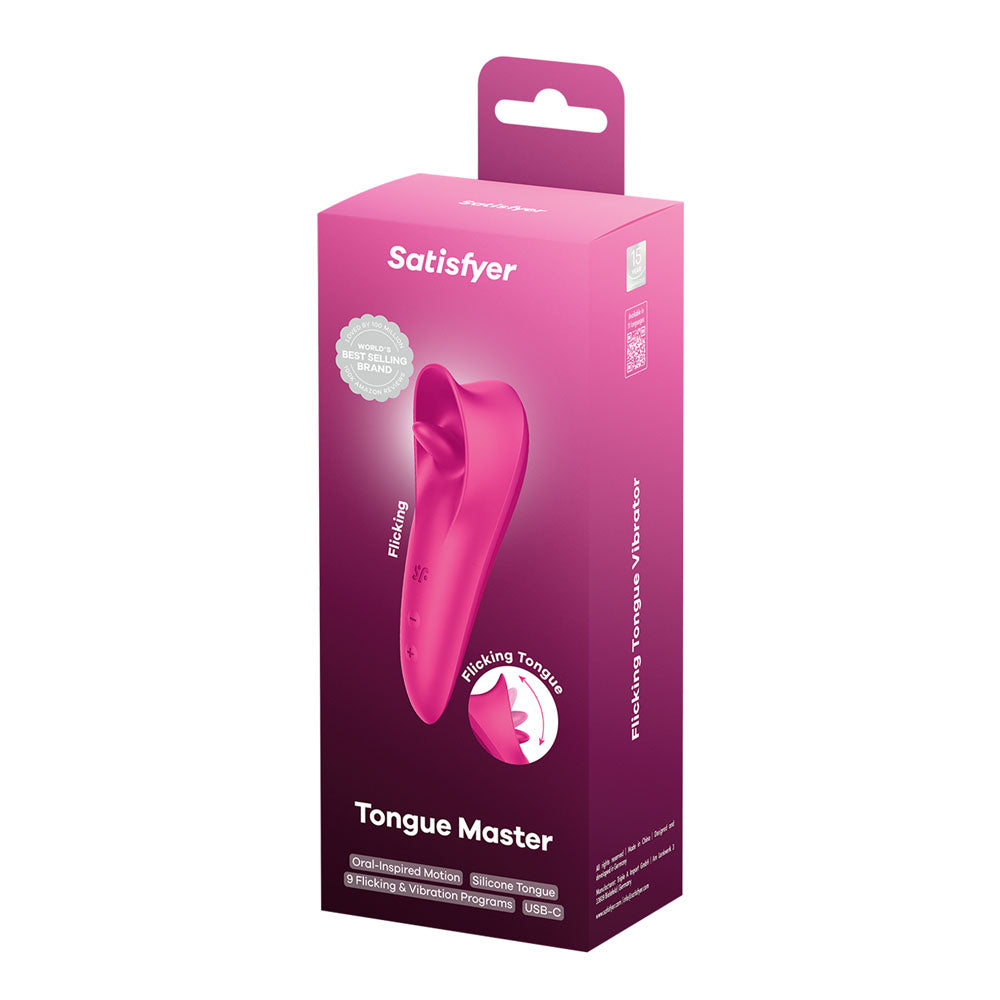 Satisfyer Tongue Master - Pink Flicking Clitoral Stimulator