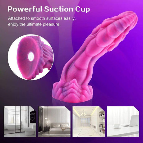 Wildolo - 8.4" Silicone Vibrating Amor Dildo (Suction Remote and App) - Naughty by Nature Adult Store