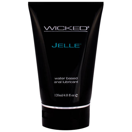 Wicked Jelle - Water Based Anal Lubricant - 120 ml (4 oz) Bottle - Naughty by Nature Adult Store