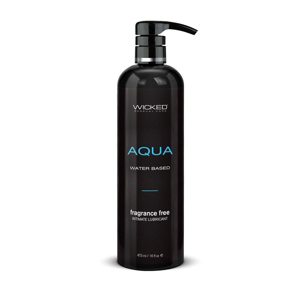 Wicked Aqua - Water Based Lubricant - 476 ml (16 oz) Bottle - Naughty by Nature Adult Store