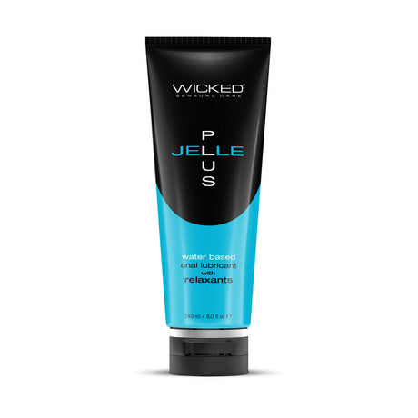 Wicked Jelle Plus - Relaxing Water Based Anal Lubricant - 240 ml Bottle - Naughty by Nature Adult Store