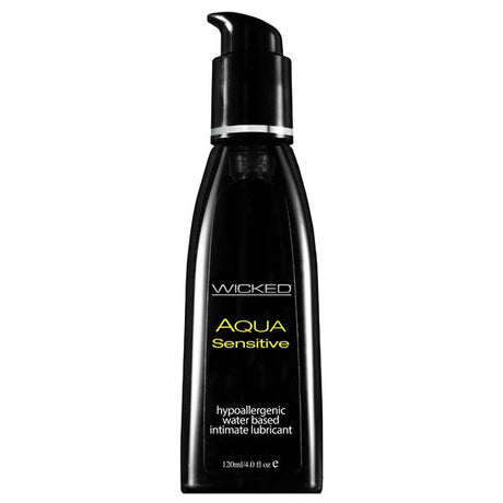 Wicked Aqua Sensitive - Water Based Lubricant - 120 ml (4 oz) Bottle - Naughty by Nature Adult Store