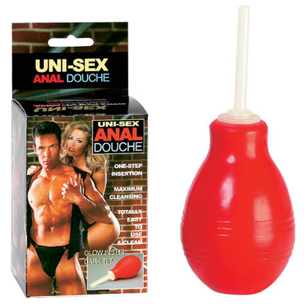 Seven Creations Anal Douche - Red with Glow In Dark Tip - Naughty by Nature Adult Store