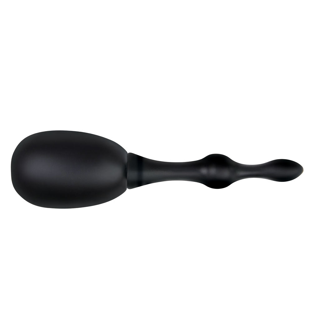 AquaClean Silicone 1-Way Valve Douche Set with Beaded Nozzle - 150 ml Capacity with Free Travel Douche Included - Naughty by Nature Adult Store