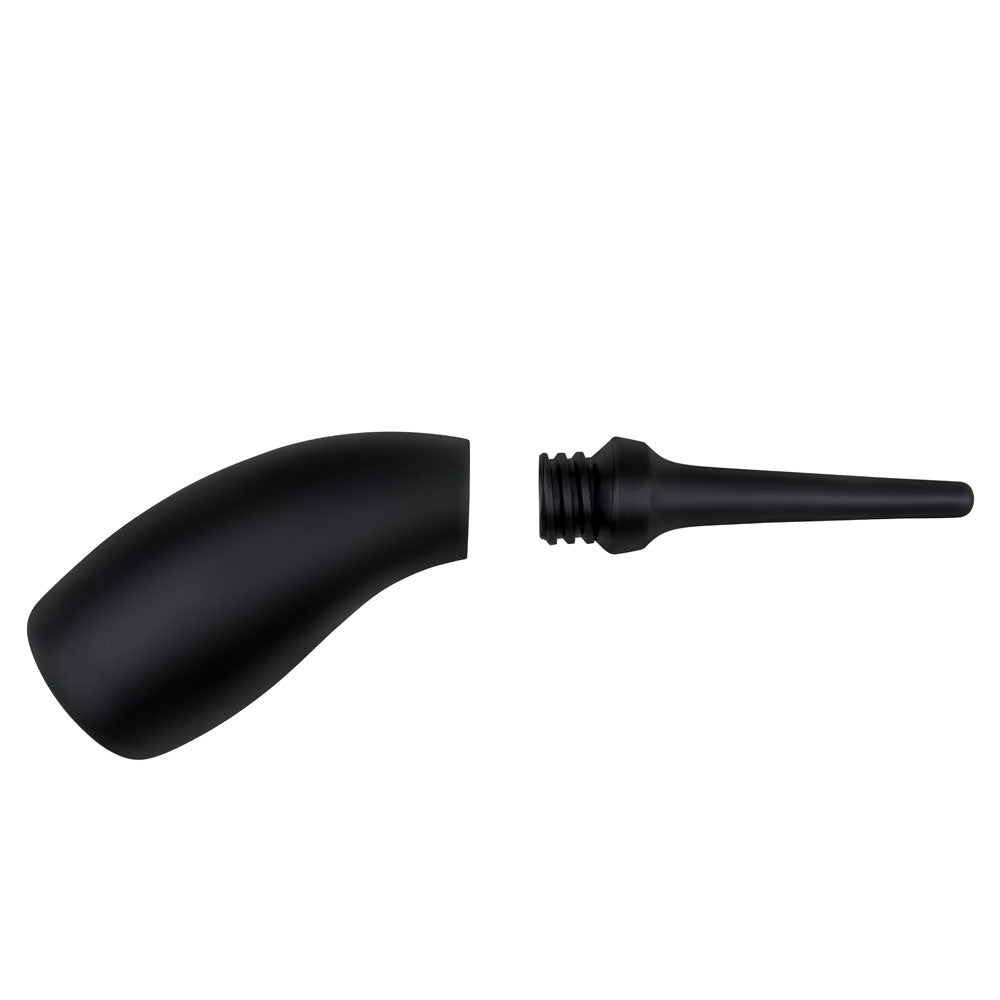 AquaClean Silicone 1-Way Valve Contoured Ergo Douche Set - 190 ml Capacity with Free Travel Douche Included - Naughty by Nature Adult Store