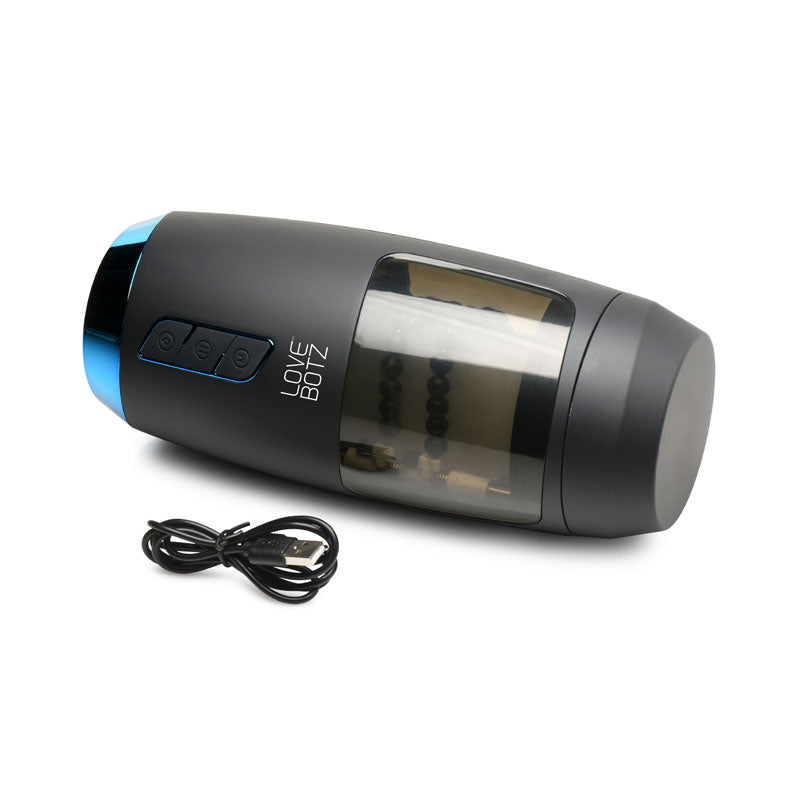 LoveBotz The Milker Slider 18X Stroking Masturbator - USB Rechargeable Stroking Masturbator - Naughty by Nature Adult Store