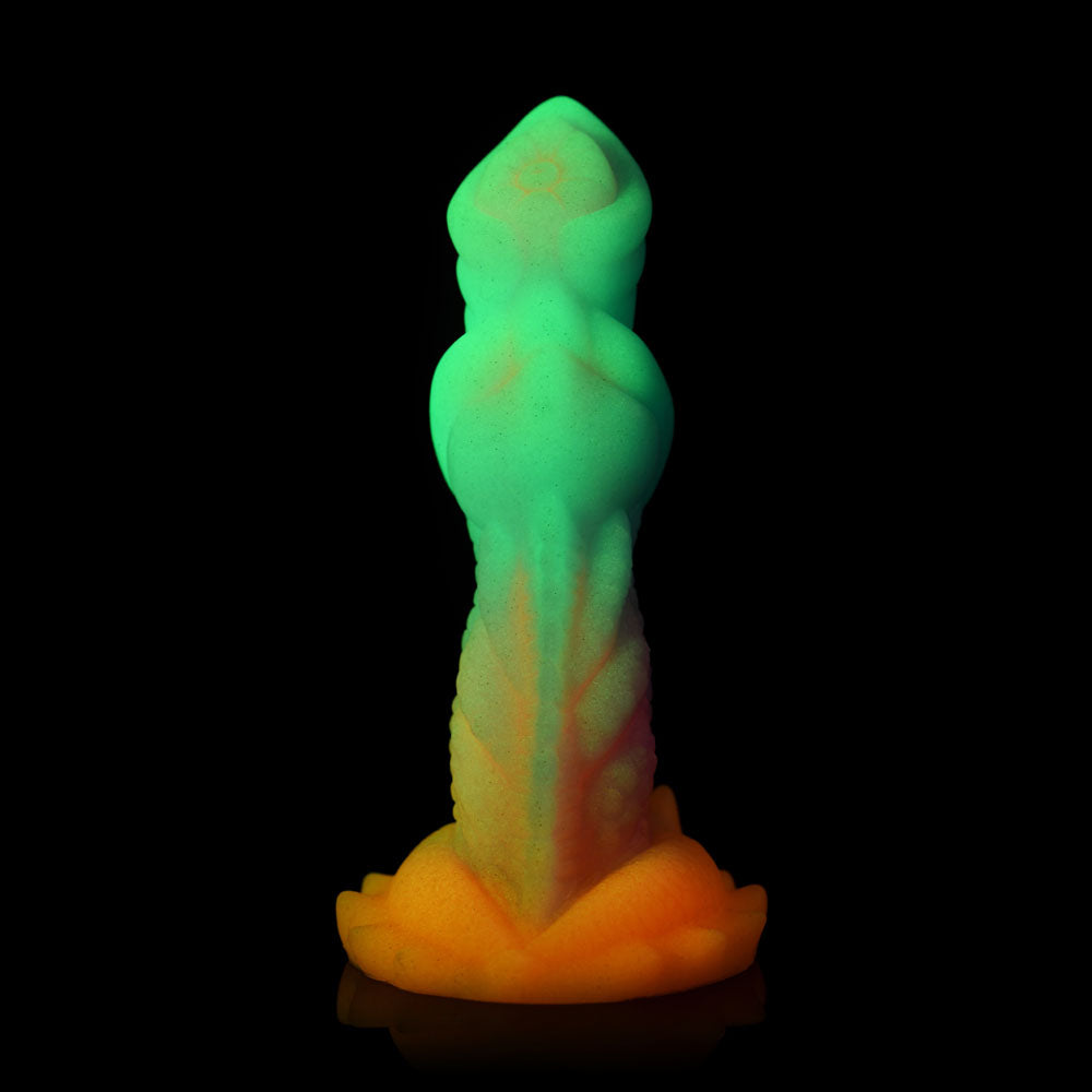 Creature Cocks Aqua-Cock - Glow in Dark Multi-Coloured 19.3 cm Fantasy Dildo - Naughty by Nature Adult Store