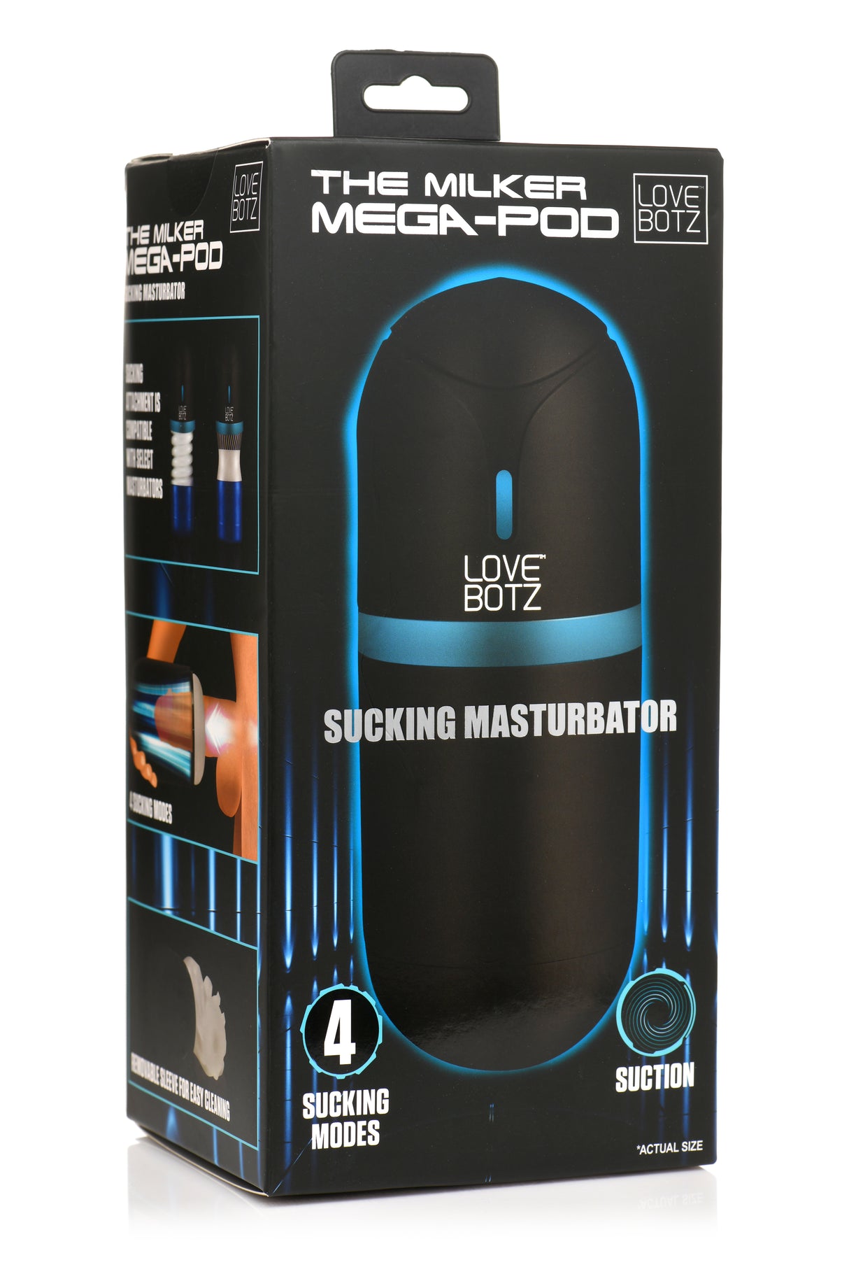 LoveBotz The Milker Mega-Pod - USB Rechargeable Male Masturbator - Naughty by Nature Adult Store