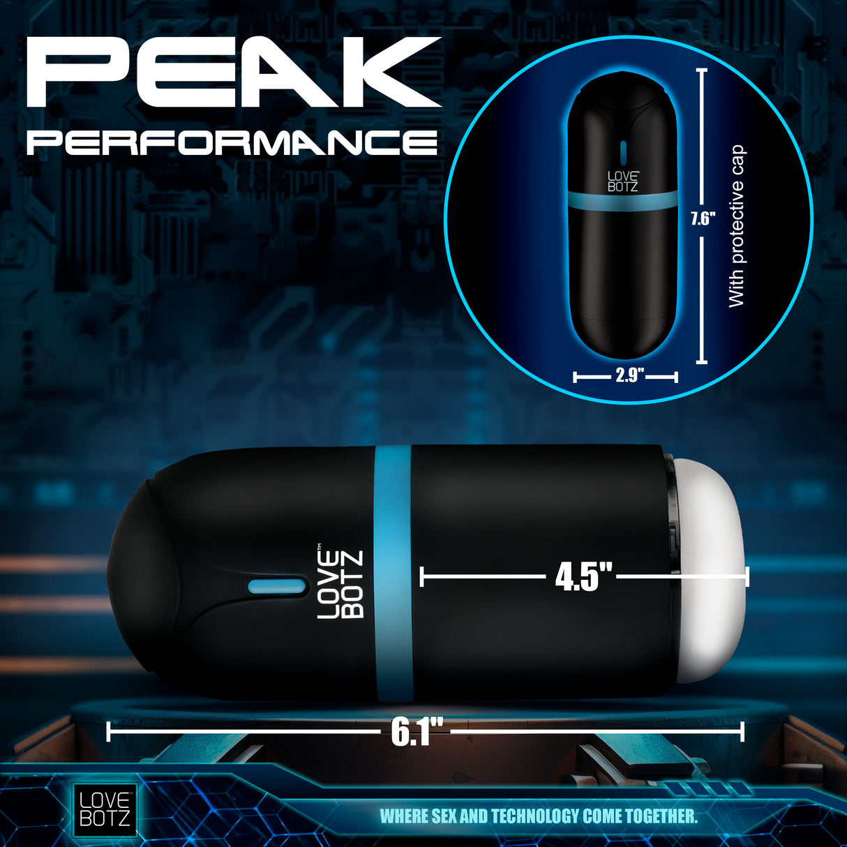 LoveBotz The Milker Mega-Pod - USB Rechargeable Male Masturbator - Naughty by Nature Adult Store