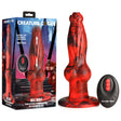 Creature Cocks Hell Wolf - Red 22 cm USB Rechargeable Thrusting Fantasy Dildo - Naughty by Nature Adult Store