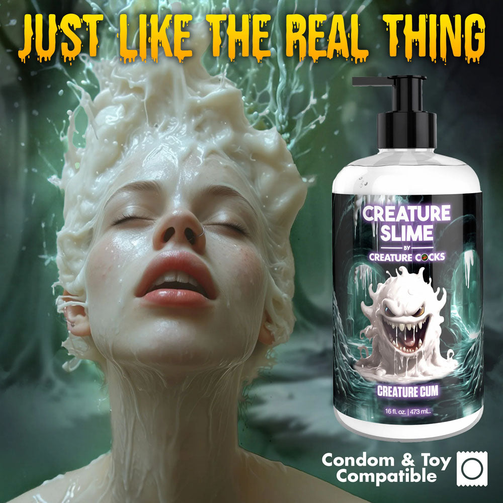 Creature Slime by Creature Cocks - Creature Cum - Cum Lubricant - 473 ml Pump Bottle - Naughty by Nature Adult Store