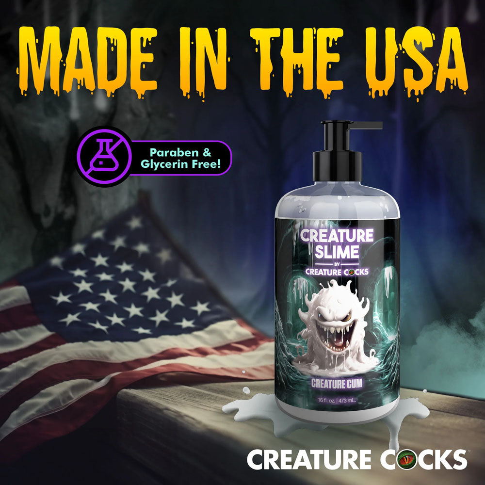 Creature Slime by Creature Cocks - Creature Cum - Cum Lubricant - 473 ml Pump Bottle - Naughty by Nature Adult Store