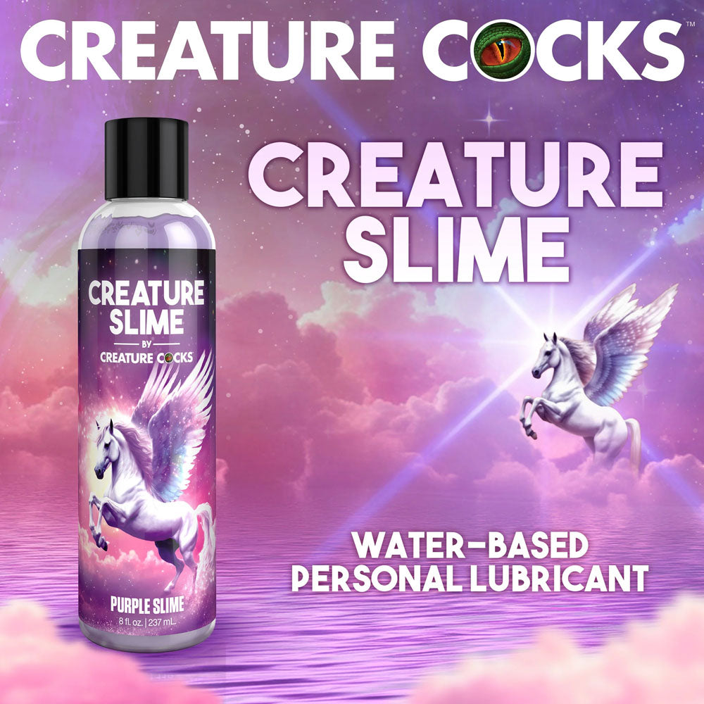 Creature Slime by Creature Cocks - Purple Slime - Purple Water Based Lubricant - 237 ml Bottle - Naughty by Nature Adult Store