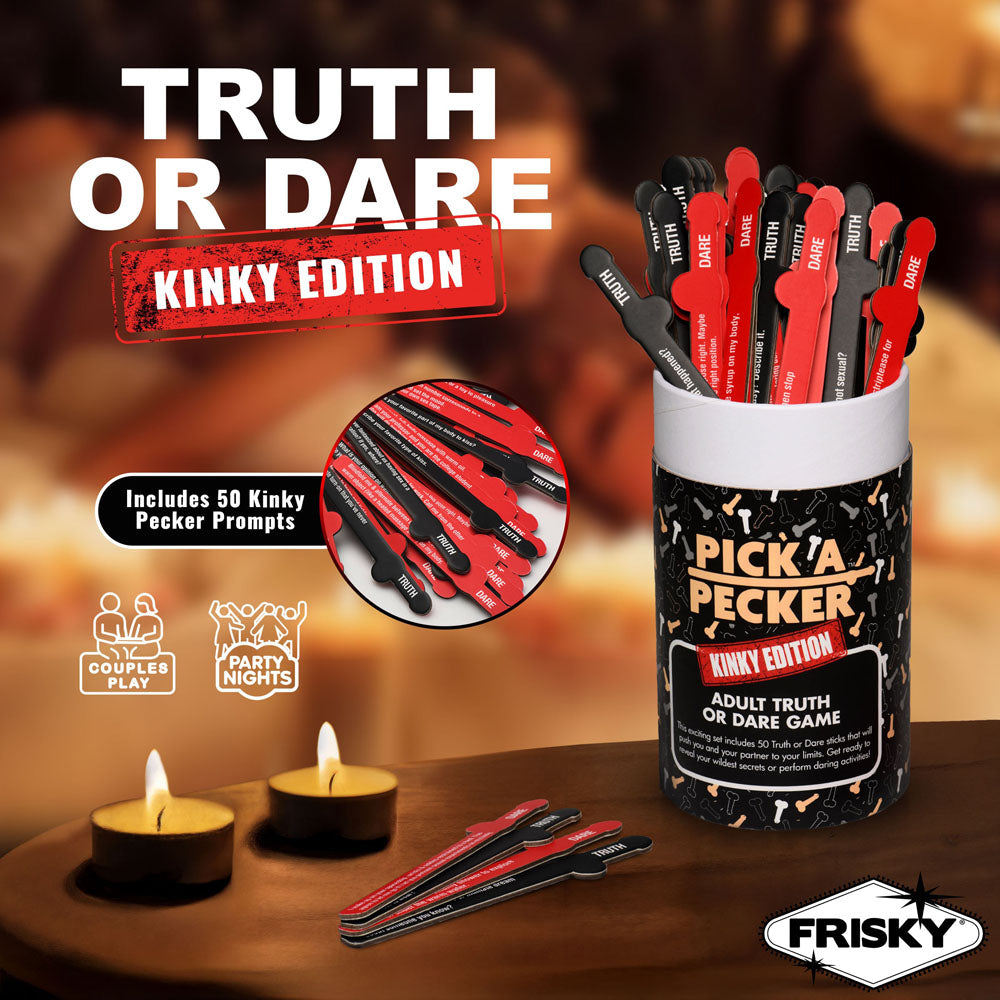 Frisky Pick A Pecker Kinky Edition Adult Truth Or Dare Game