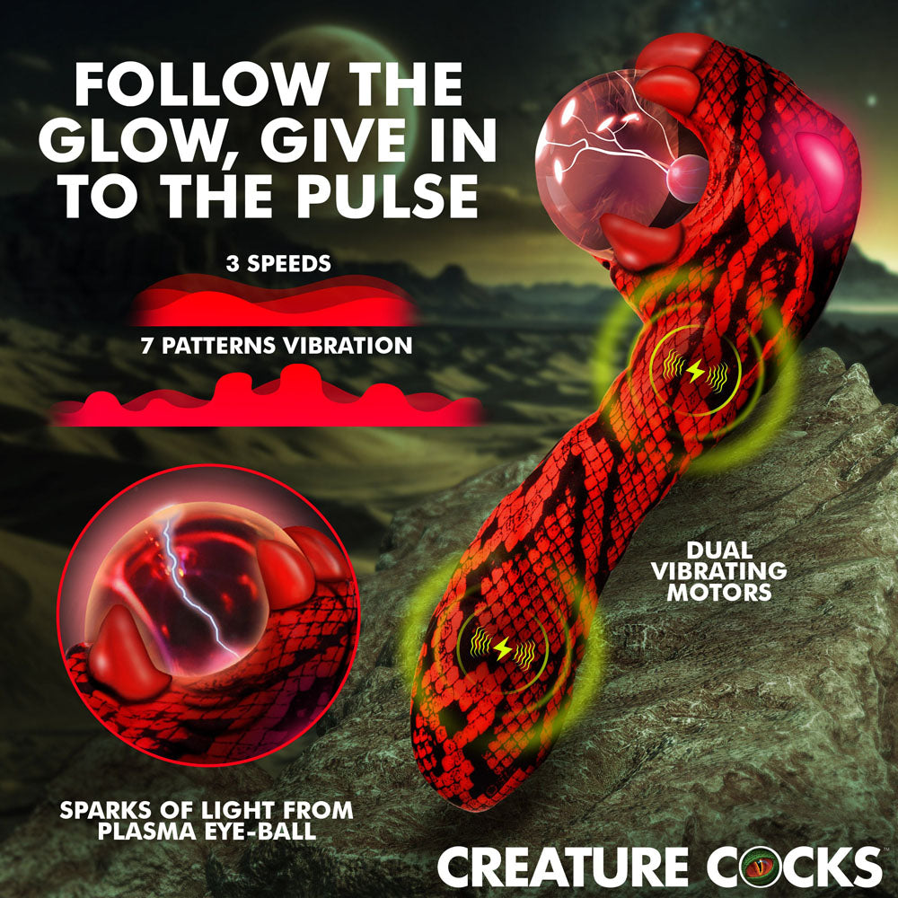 Creature Cocks Cobra Red 18.5 cm Fantasy Plasma Vibrator